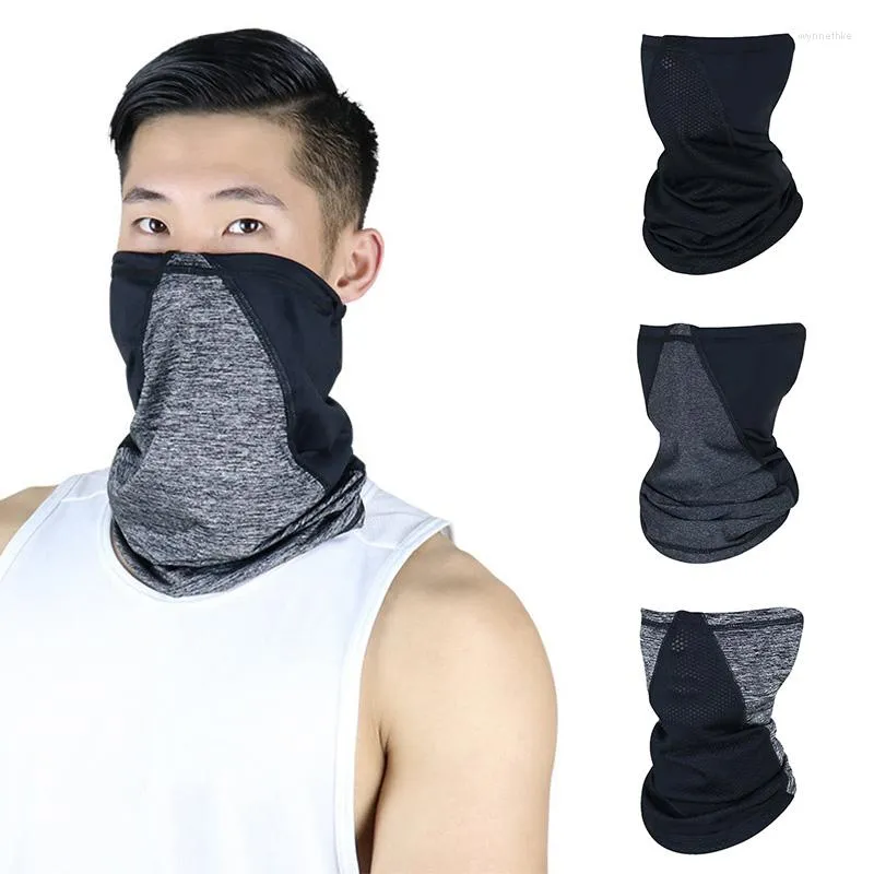 Bandanas pour hommes, masque de Protection solaire d'extérieur, Protection du cou, respirant, moto, Tube de cagoule pour vélo de sport