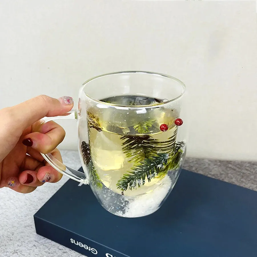 Clear glass christmas mugs deals