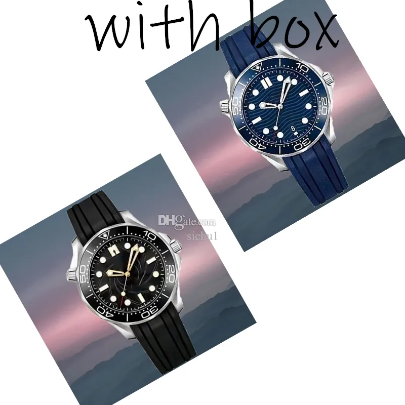 007watch 디자이너 시계 럭셔리 클래식 기계 자동 날짜 만 41mm 사파이어 904L 스테인레스 스틸 가죽 시계 스트랩 2813 운동 시계