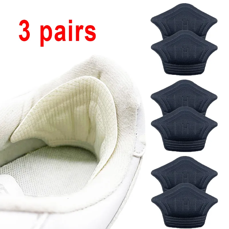 Sko delar Tillbehör 3Pair 6st Intersoles Patch Heel Pads For Sport Shoes Back Sticker Justerbar storlek Antiwear Feet Pad Cushion Insert Insula 230420