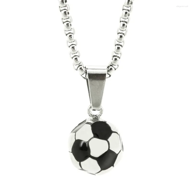 Colares Pingente Rinyin Alta Qualidade Vintage Futebol Memorial Futebol Para Homens Mulheres Link Chain Moda Jewerly Colar de Aço Inoxidável