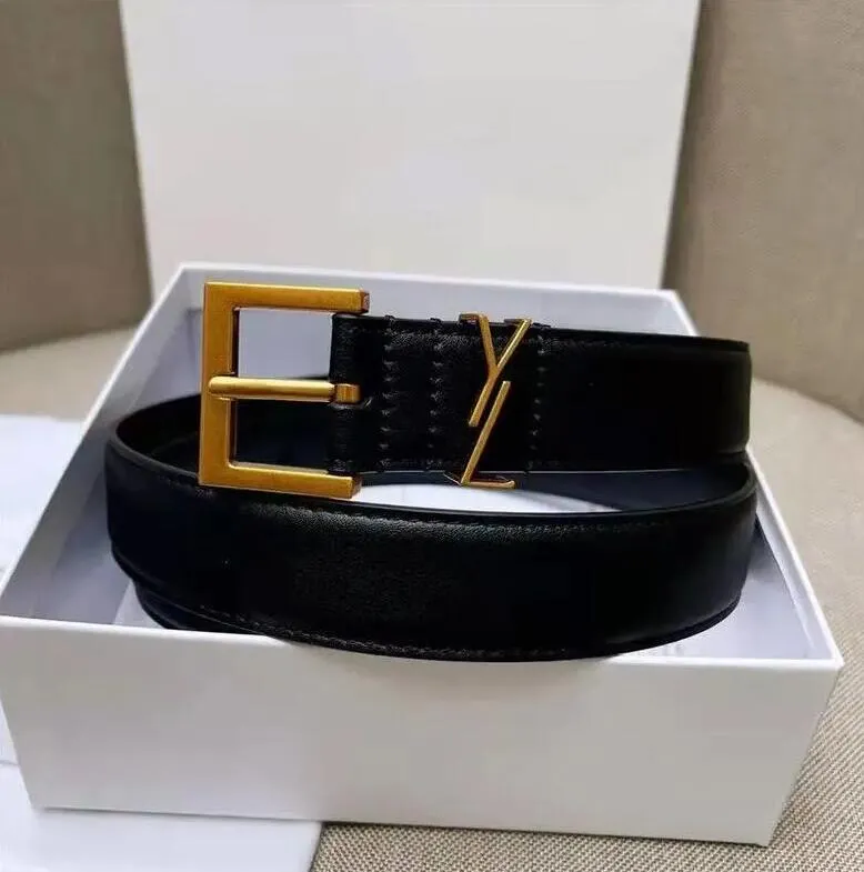 Belt for Women Genuine Leather 3.0cm Width High Quality Men Designer Belts Y Buckle cnosme Womens Waistband Cintura Ceintures 90-115cm