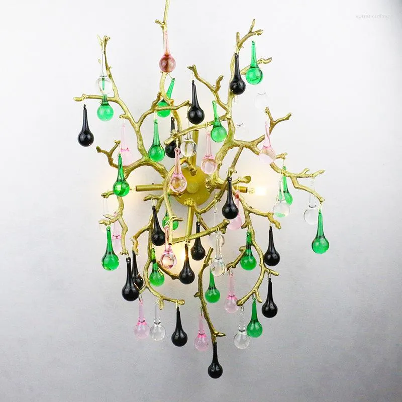 Wall Lamp Simple Atmospheric Branch Flower Non-standard Engineering Customized Glass Pendant El Club Hall