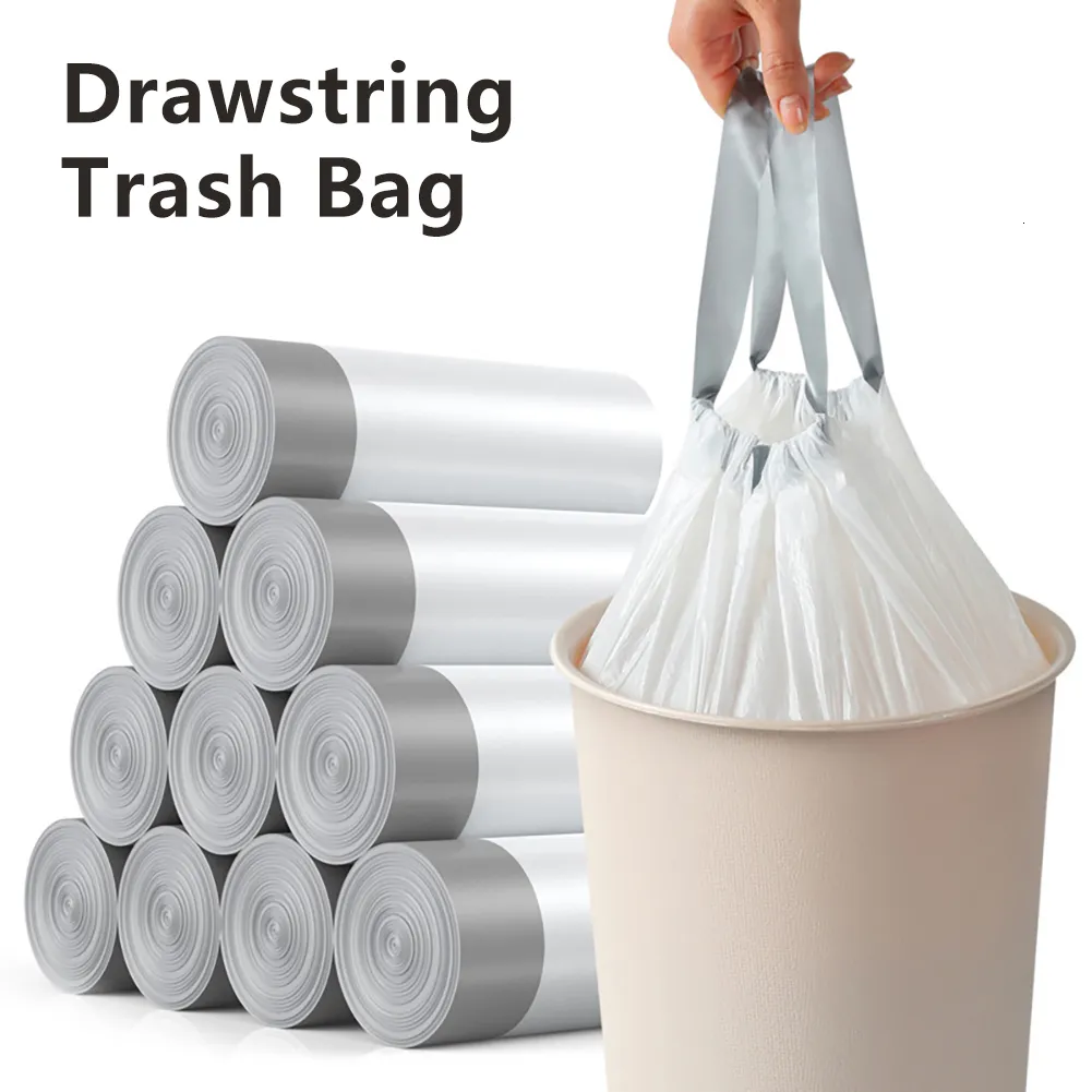 Trash Bags Disposable Thickened Rope Garbage Handheld Large