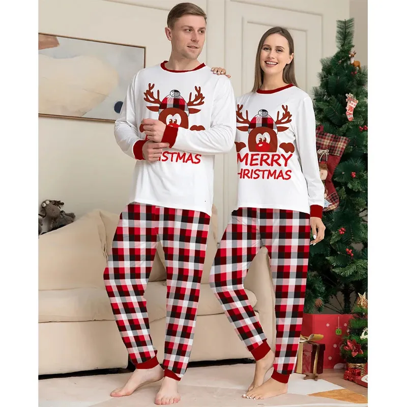 Family Matching Outfits Family Christmas Matching Pajamas Set Xmas Father Mother Kids Clothes Pyjamas Mom And Daughter Son Sleepwear Look Outfits