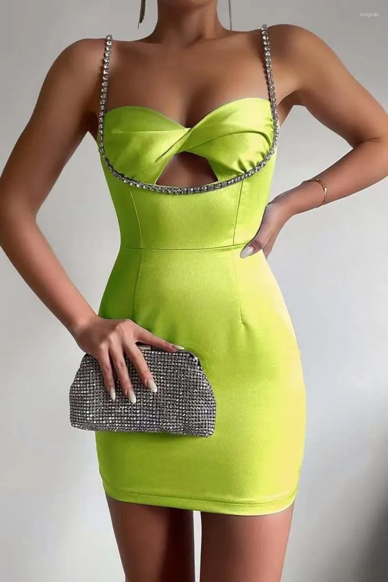 Casual Black Floor-Length Dress with Diamond Straps for Women Ages 18-24  from Dhgate Basic & Casual Dresses - price 34.4
