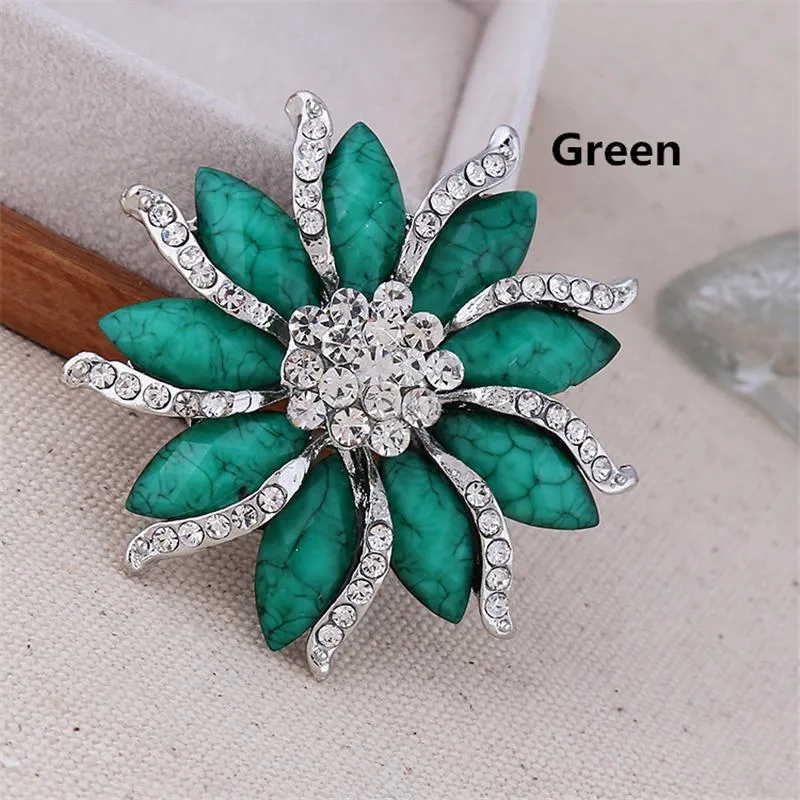 Brooches Pins RONGQING 6.0 6.0cm Flower For Women Up Jewelry Suit Hats Antique Corsages Brand Pin Brooch