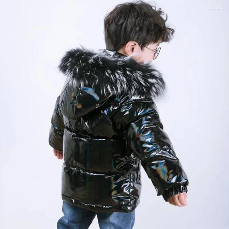 Down Coat Selling Winter Children's Jacket Boys 'and Girls' White Duck Downcoats Baby Kids Warm Parker Clothing - 30 grader 2-16Y