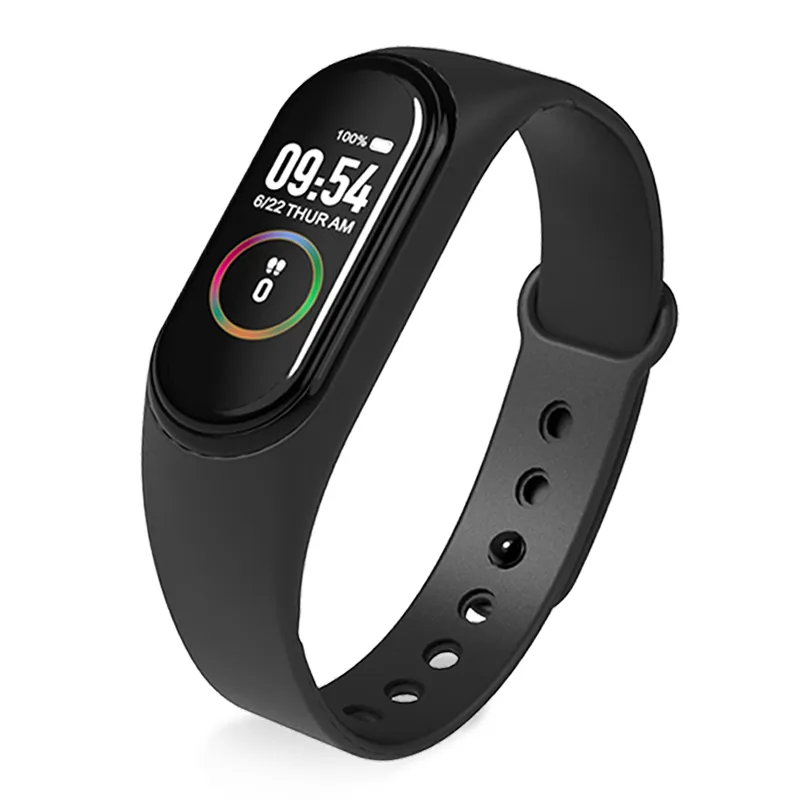 Band 4 Smart Bracciale Uomo Donna Orologio da polso elettronico digitale Impermeabile Bluetooth Frequenza cardiaca Braccialetto fitness per