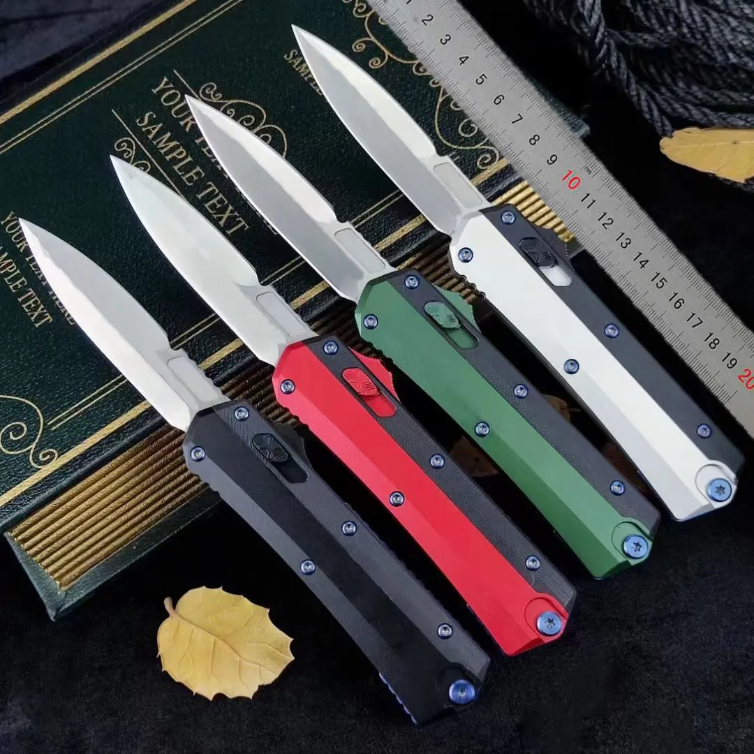 Nouveau Micro Double Action Automatic Otf Couteau En Aluminium Alliage 