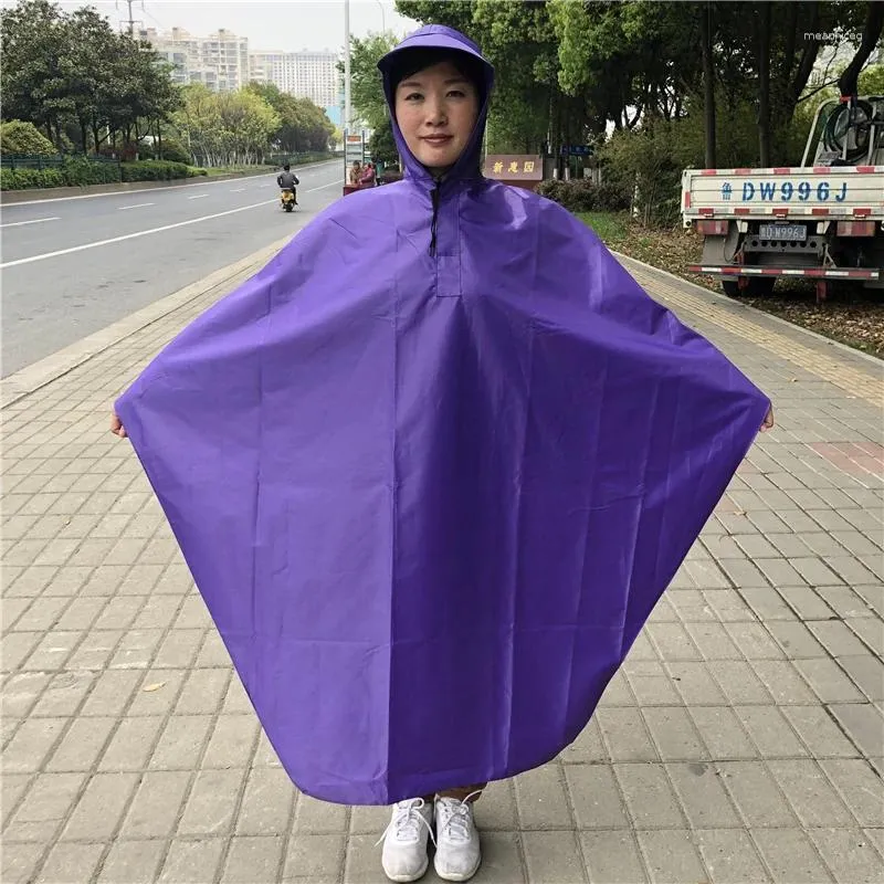 Raincoats bicicleta impermeável capa de chuva poncho 5 cores boné extensão equitação