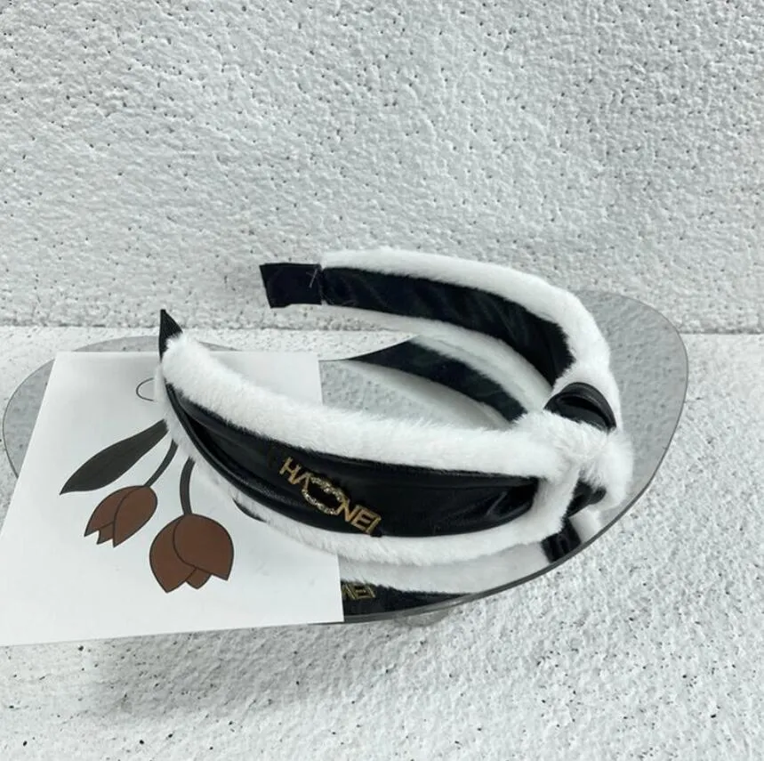 Designer Headbands HairJewelry Women Solid Color Brand Letter