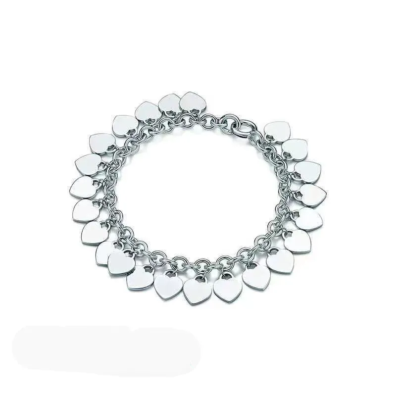 Bedelarmbanden beroemde ketting 925 sterling zilveren ontwerper merken klassieke charm -diy armband multi -hartlabel handkleding handkleding