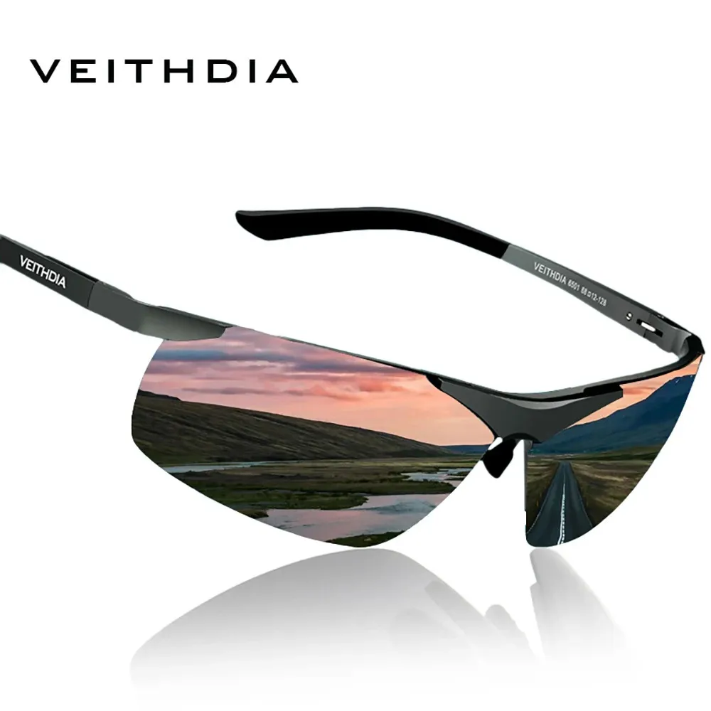 Occhiali da sole VEITHDIA Designer di marca da uomo Ciclismo Sport Polarizzati UV400 Lenti Occhiali da sole per esterni Occhiali da guida per uomo 6501 231121