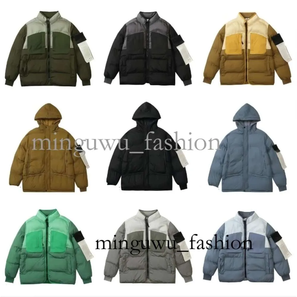 Stones Island Jacket Designer Men's and Women's Fashion Jacket Stones Island Down Jacket Coat Luxury Brand Armband Shoulder Strap Trend 213