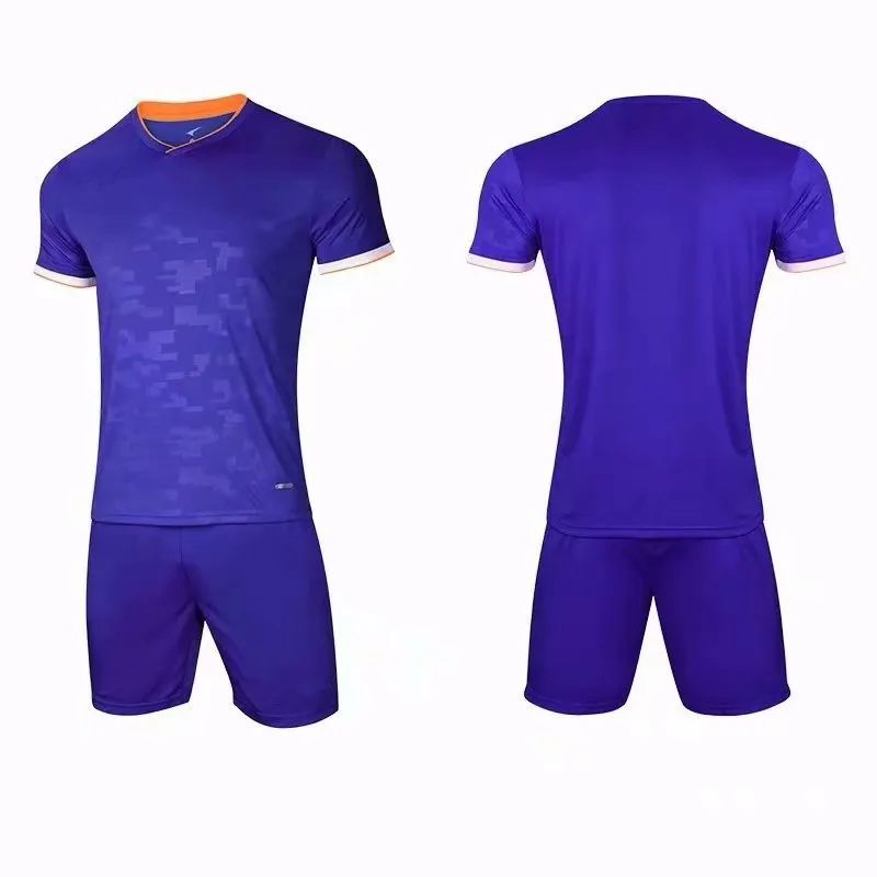 Maglie da calcio per adulti per bambini Ragazzi e ragazze Set di vestiti da calcio Set da calcio giovanile tuta da allenamento con calzini + parastinchi 004