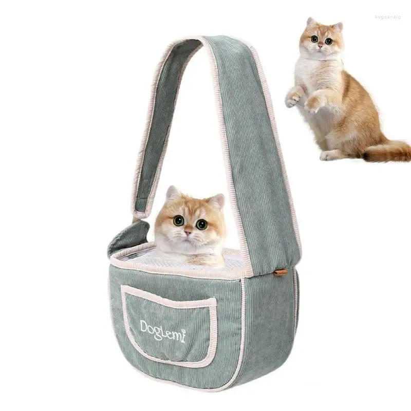 Dog Carrier Pet Sling Waterproof Body Pouch Bag Cat Breathable Mesh Travel Safe