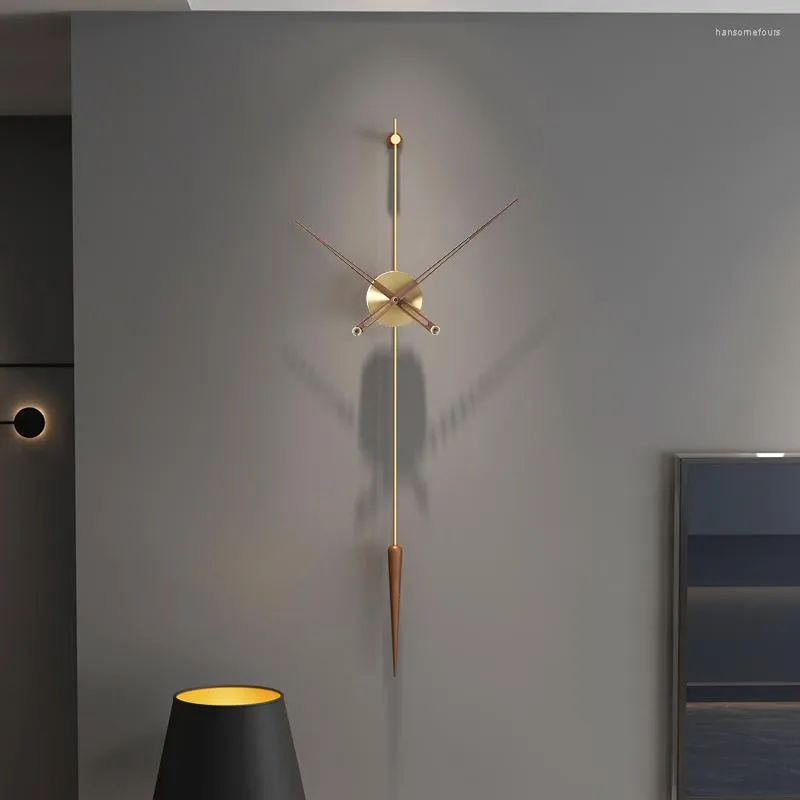 Wandklokken Noordse minimalisme klokbatterij aangedreven moderne handen grote creatieve modekunst reloj de pared kamer decorarion