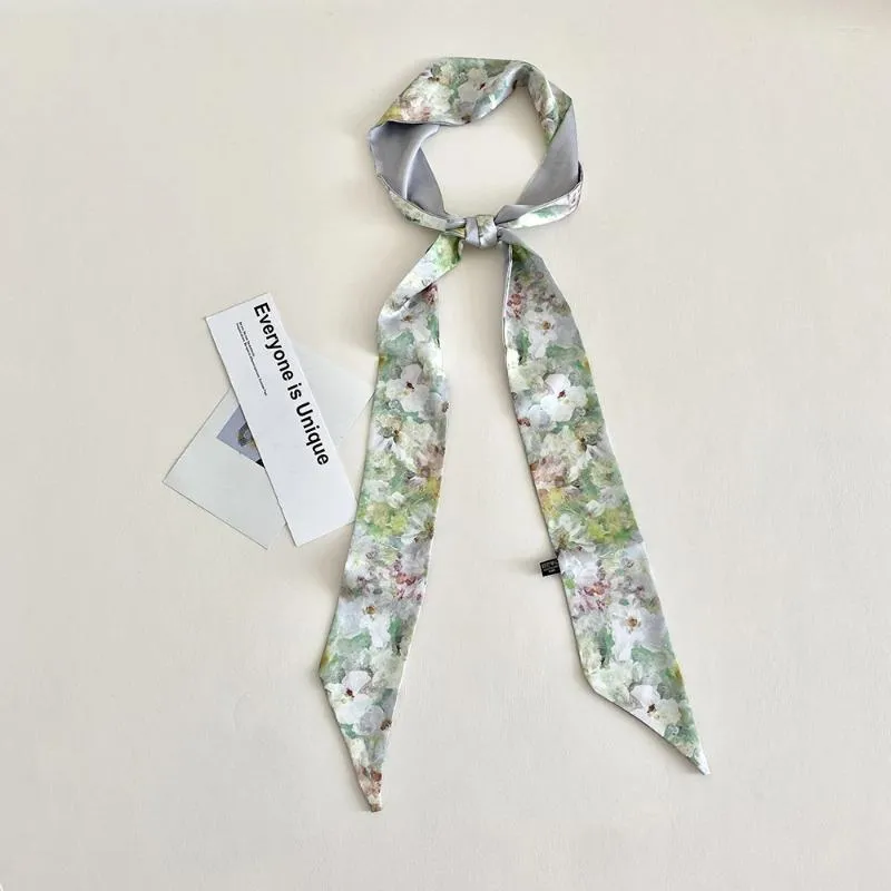 Foulards fleur long sac français reliure le bandeau ruban étroit.