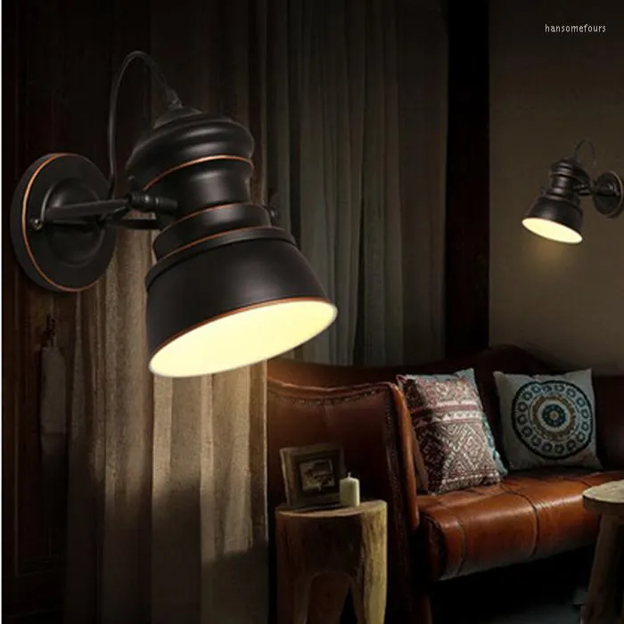 Wall Lamp Nordic Nostalgia Creative Personality Iron Loft Retro Industrial Air Guest Restaurant Light Bedside Ya72925