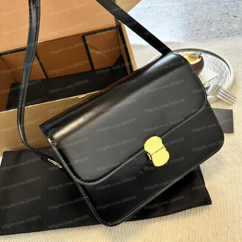 Borsa a tracolla TRIOMPHE in vera pelle di alta qualità Borsa a tracolla con patta tote da donna famosa Designer di lusso Donna Moda Custodie per fotocamere da sera Borsa a mano con scatola