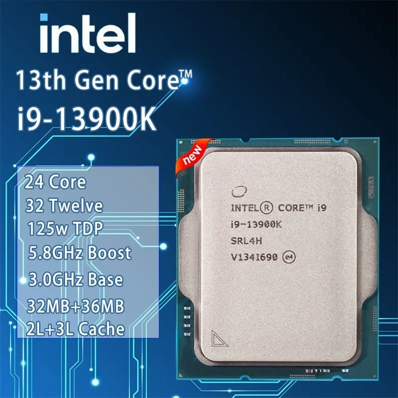 CPU Intel Core i9-13900K CPU Amazon.com: Intel Core i9 13900K CPU 4.3GHz (5.8GHz Turbo