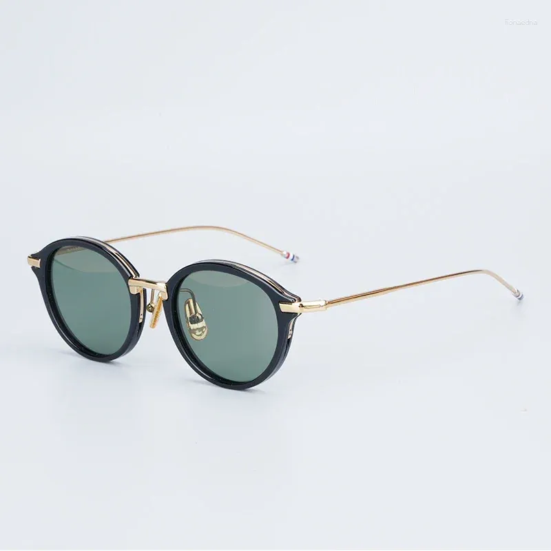 النظارات الشمسية Thom Brand Design Classic Square Square UV Protection TB011 Men Women Sun Glasses with Box Eyeglasse