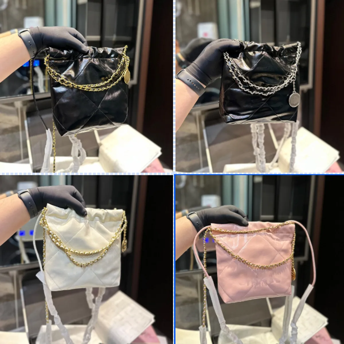 Luxus-Designer-Kanal-Frauentasche Crossbody-Umhängetasche Kleine 22 Beutel Mode-Einkaufstasche Glod Kette Reise-Umhängetaschen für Frauen Kette Geldbörse Damen Geldbörse