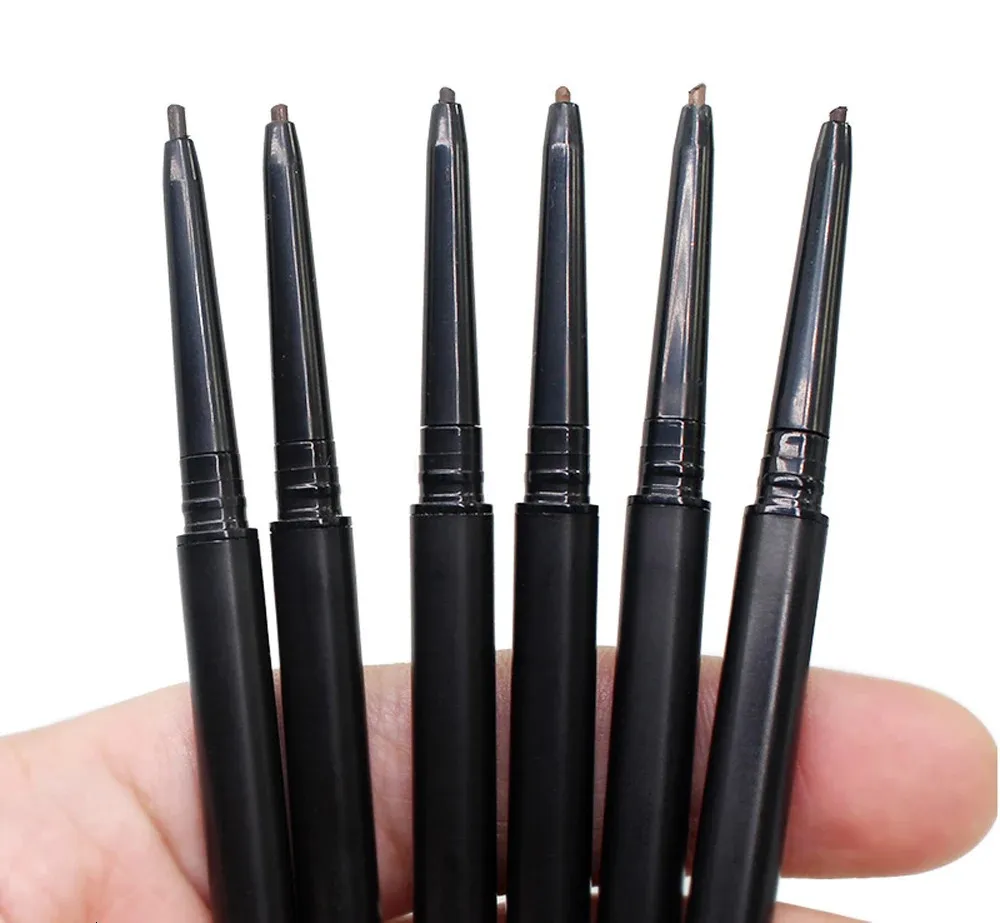 Private Label 6 Colors Thin Brow Pencil Waterproof Long Lasting Double Head Eyebrow Pen Custom Wholesale