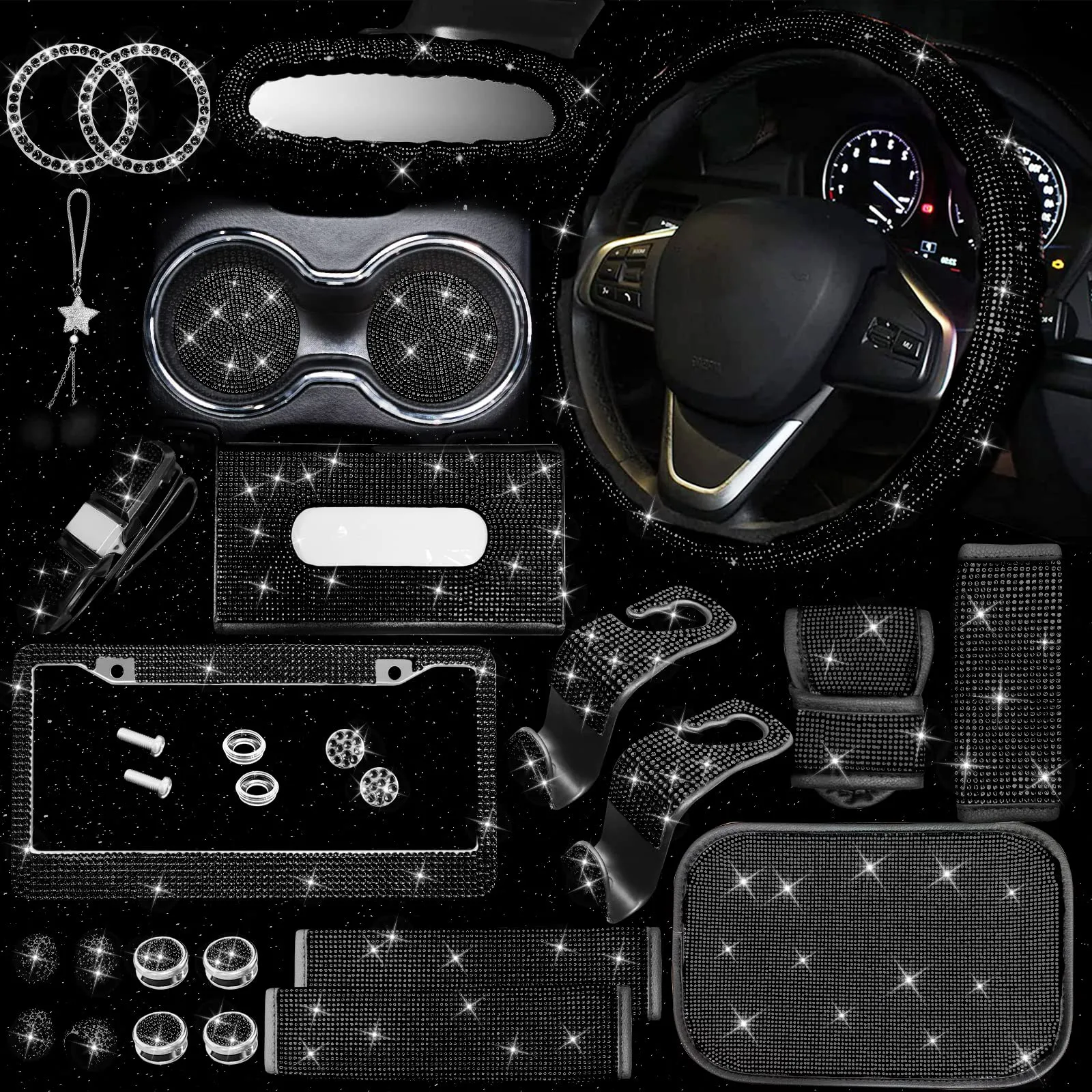 Copertura per console centrale dell'auto, in pelle, protezione per