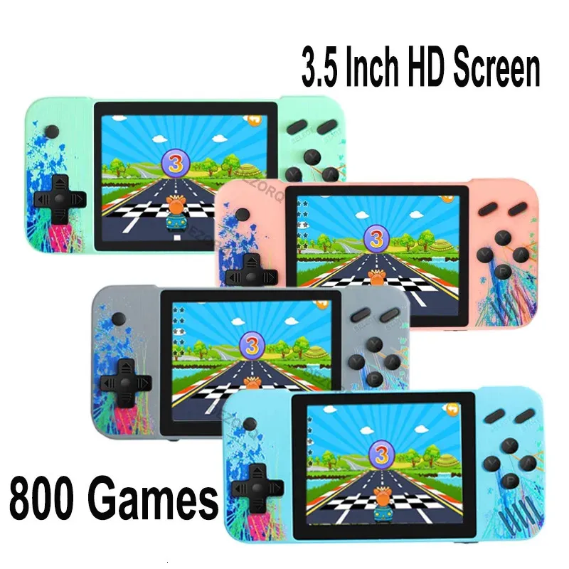 Przenośna gra gracze Pocket Handheld Console z Buildin 800 Game Video Console obsługując dwóch graczy 35 cali retro av wyjście 231120