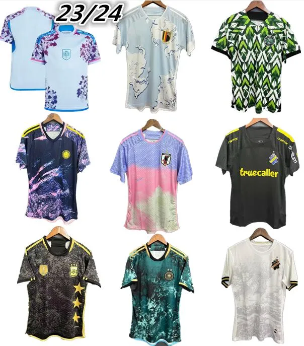 2023 HOMMES USA SUÈDE JAPON Argentine Colombie HOMMES JERSEYS DE FOOTBALL ESPAGNE ALLEMAGNE à domicile 2 23 24 maillots de football HOMMES