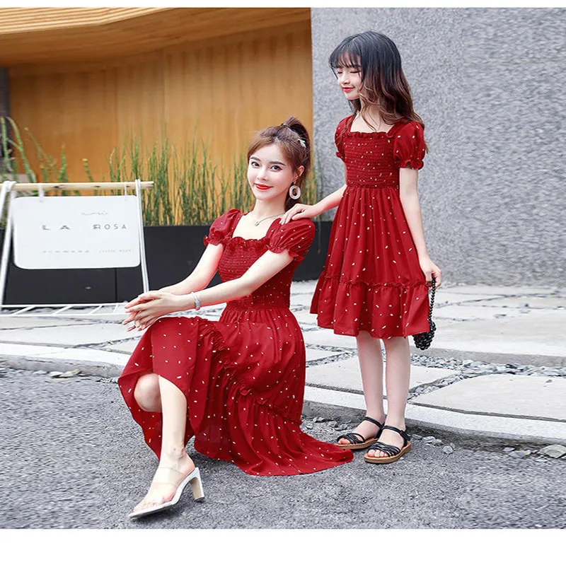 fitted lace wedding dress Mommy and Me Holiday House Dress: Girls' Red Stripe – Sign Here