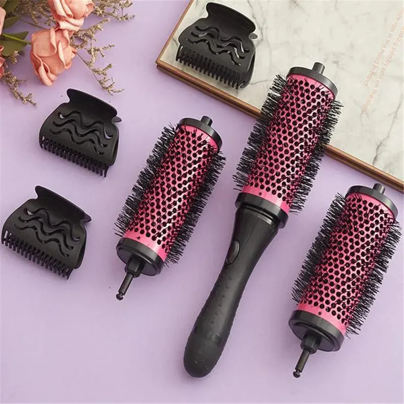 Hair Brushes 3 Sizes Detachable Handle Hair Roller Brush With Positioning Clips Aluminum Ceramic Barrel Curler Comb Hair Brush 231121 From 16 85 DHgate