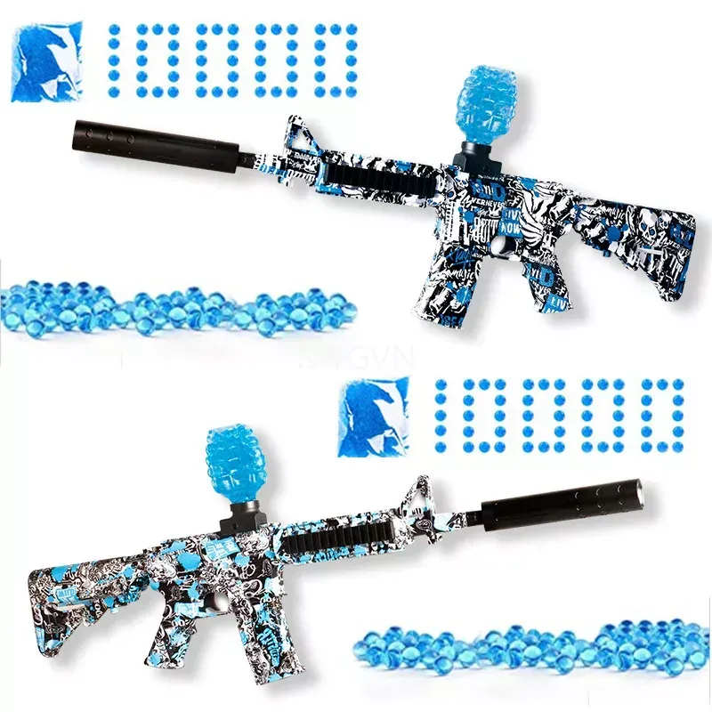 Elettrico automatico Gel Ball Gun Pistola giocattolo Fucile da cecchino Paintball Modello di tiro per bambini Gioco all'aperto per adulti