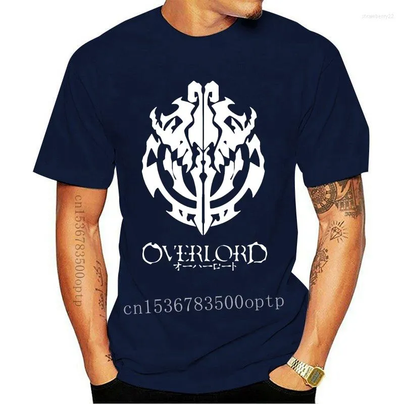 Męskie koszule 2023 Modna koszula Mężczyźni Camiseta Overlord Anime Guild Emblema Ainz Ooal Vestido gr Fica de Manga Corta