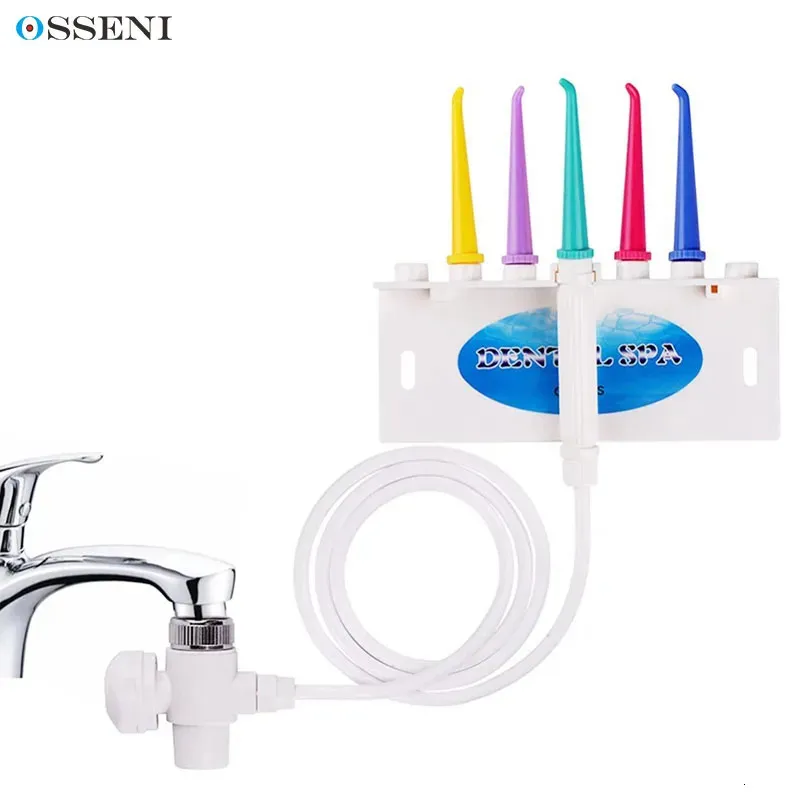 Övrigt munhygien Dental Spa Faucet Oral Irrigator Water Jet Tandborste Floss Dental Flossser Hygiene Dental Instrument Water Pick Teeth Cleaner 231120