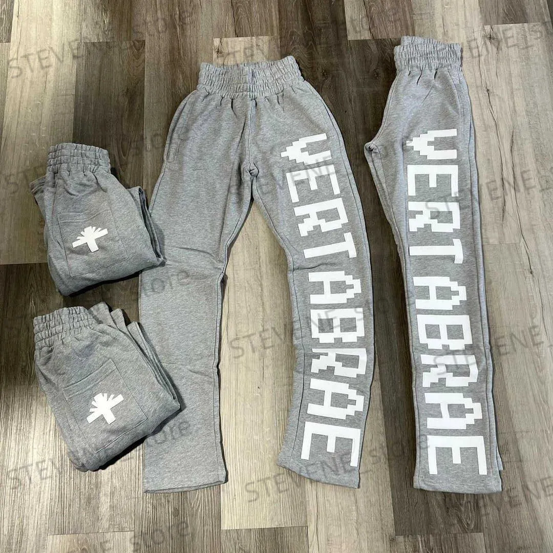 Herenbroek Capri Vertabrae Y2K Joggingbroek Broek Dames Harajuku Hip Hop Letter Print Baggy Casual Broek Elastische taille Trekkoord Joggingbroek T231121