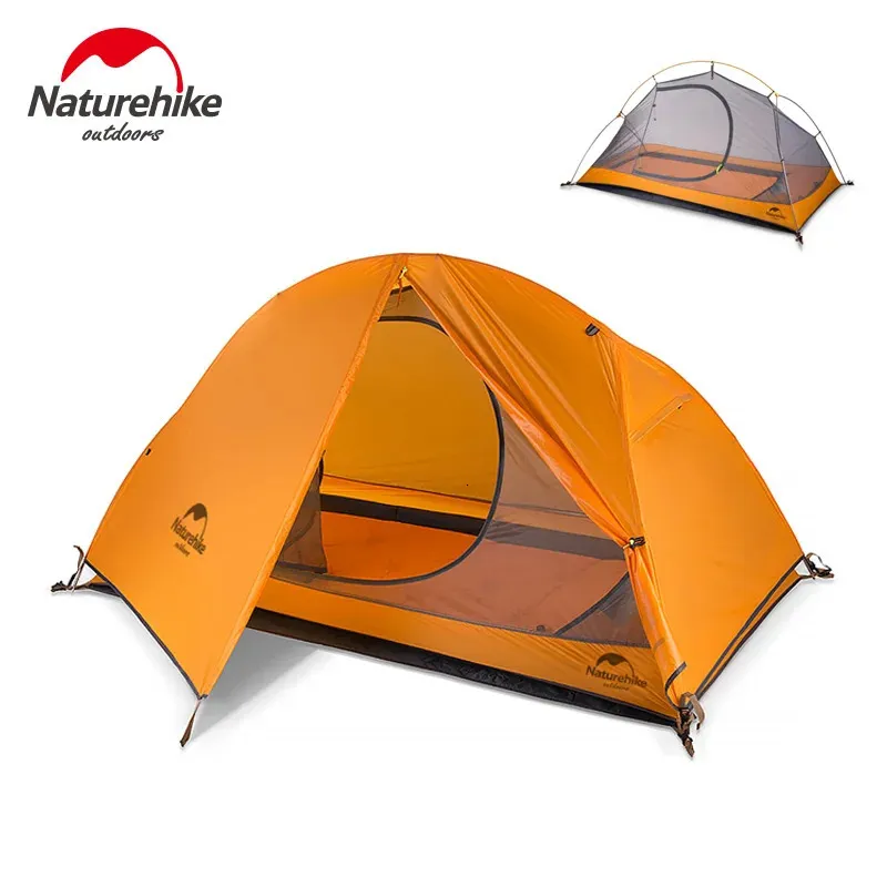 Tält och skyddsrum Enskilda person Cycling Tent Ultralight Portable Camping 1P Backpacking Vandring Waterproof Sun Shelter 231120