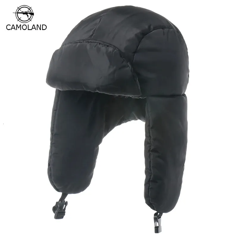 Traper Hats Camoland Zimowa maska ​​ochrony zimnej czapka Bombowca zagęszczona ciepłe lei feng ucha jeździe