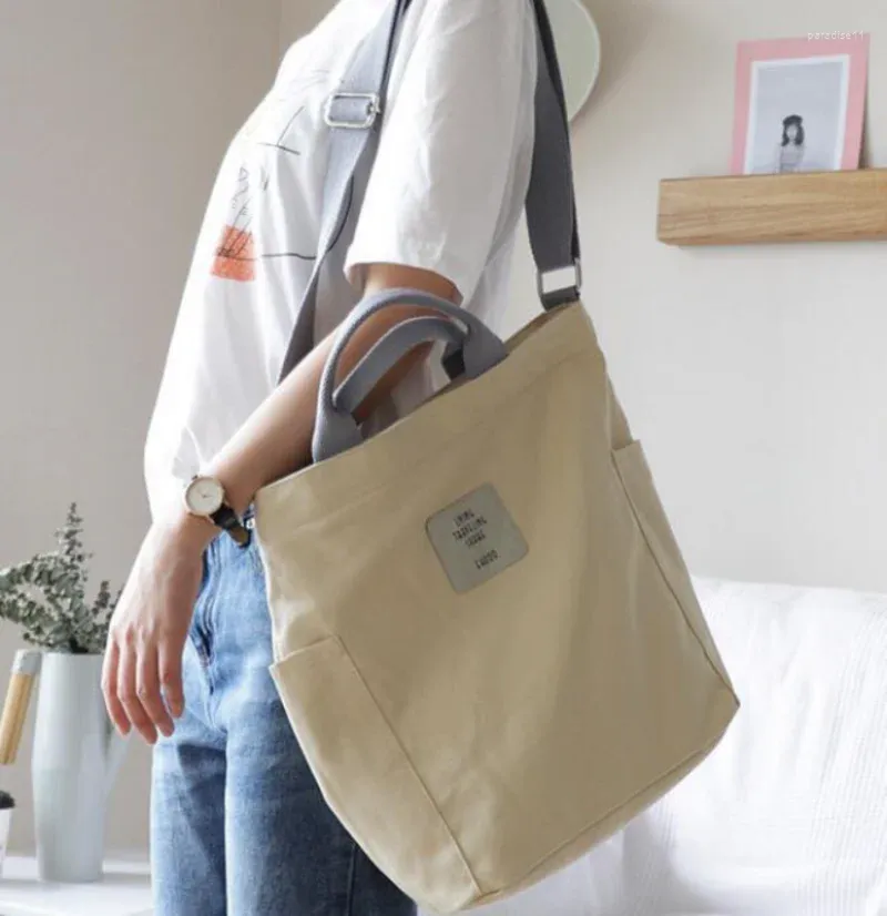 Avondtassen Canvas schoudertas Handtas Eenvoudige frisse Messenger Casual stoffen boodschappentassen en handtassen voor dames
