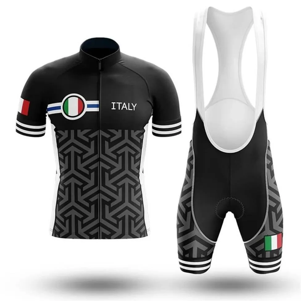 2022 ITALY Pro Bicicleta Equipo de manga corta Jersey Ciclismo Ciclismo masculino Maillot Summer Breathing Cycling Ropa Sets188y