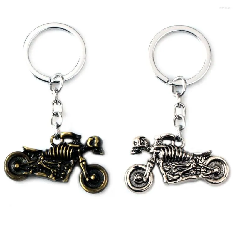 Chaves -chave Pubg Motocicleta Pingente Pingente de Pingente para homens Vintage Skull Motorbike Key Ring Finder Bag Decoração de carros punk jóias góticas