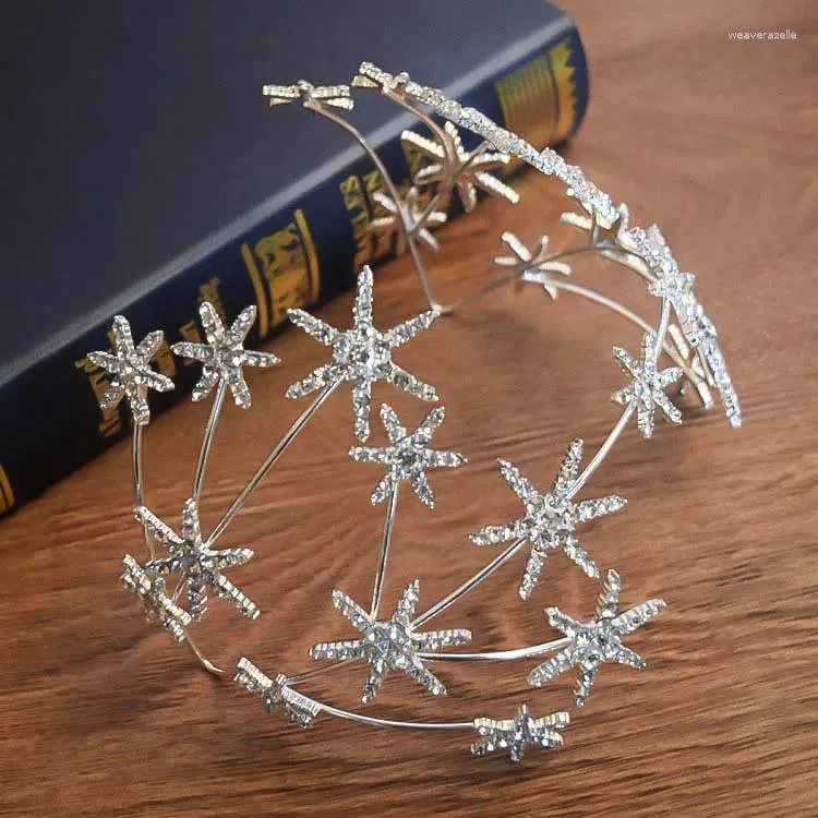 Hair Clips 1pcsEuropean And American Bride Star Crown Wedding Accessories Princess Band Dress