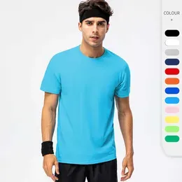 LuLu lemons Men`s Women`s Cotton Loose T-shirt Shirt Casual Running Fitness Gym Clothes Activity Suit Team Sports Short Sleeve Tee Tops