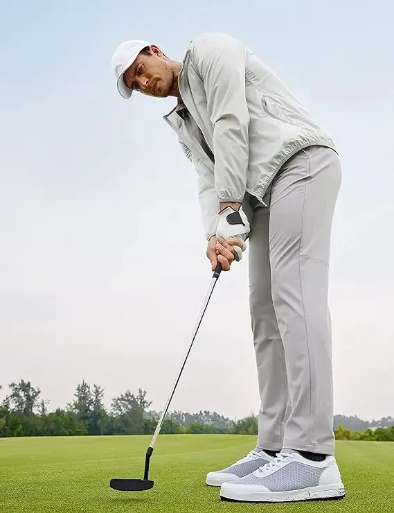 CRZ YOGA Men's Golf Slim Fit Stretch Slim-Fit 5-Pockets Pants 33