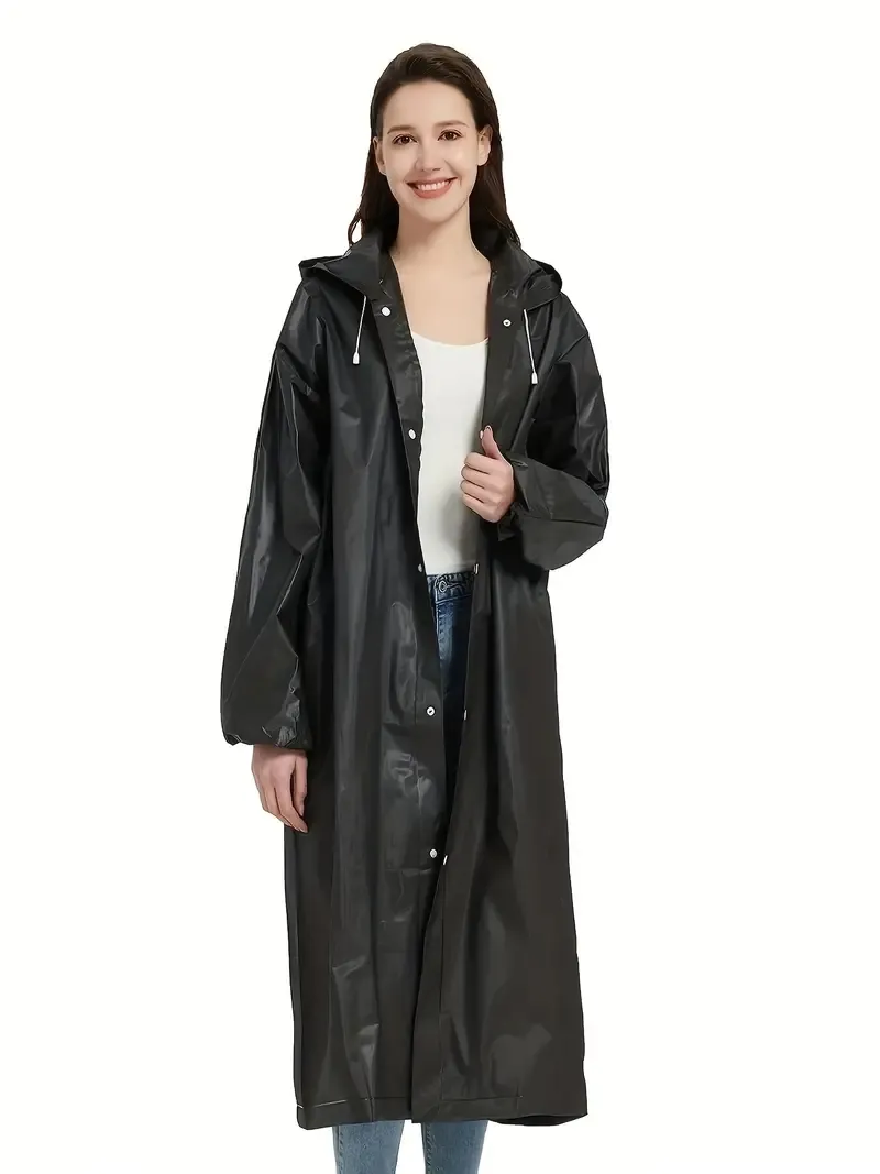 Manteaux de pluie réutilisables pour adultes, Ponchos de pluie EVA, manteau de pluie léger, équipement de pluie imperméable pour femmes, vêtements de sport pour femmes