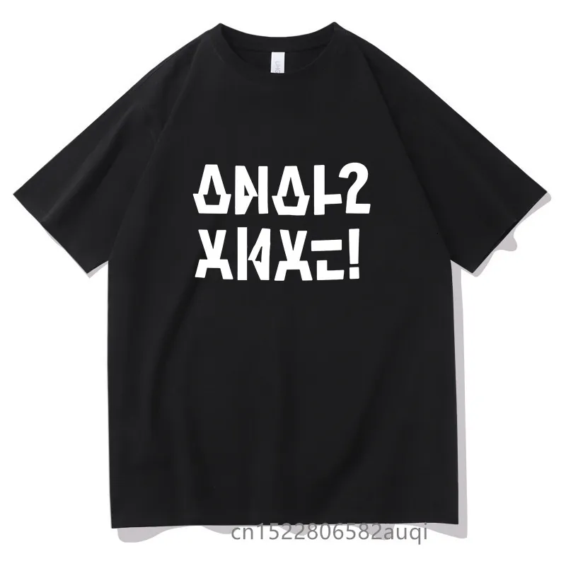 Mens Tshirts 재미있는 편지 남자 검은면 Tshirt 유니osex 11 색 O 목 프린트 탑 티 소년 소녀 여름 옷 드롭 230421