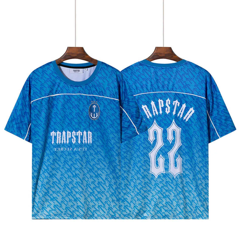 トラップスターメンズファッションTシャツ女性サマーカジュアルスポーツ-Shirts Rapstar GradientグラフィックEESメンストリートスタイルシャツ