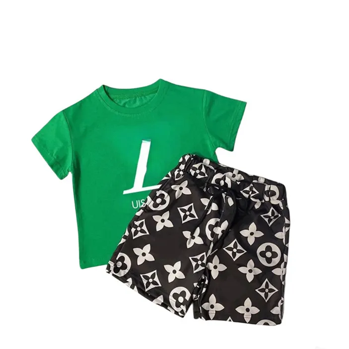 2023 Baby Children's clothing Designer Boy plaid shirt set Girl Plaid hooded Dress Fashion Clothing Set Kids Summer Short sleeve shorts set 90-160CM W32